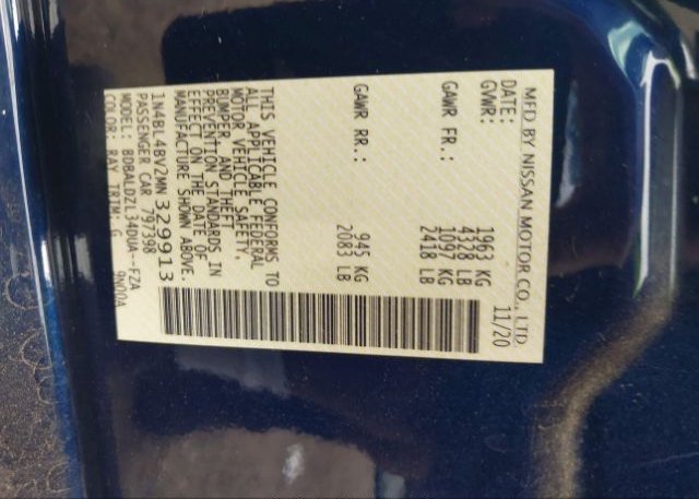 2021 NISSAN ALTIMA(VIN: 1N4BL4BV2MN329913