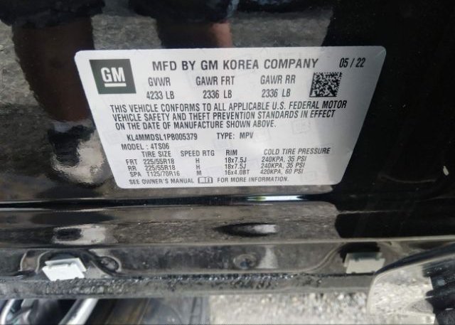 2023 BUICK ENCORE GX(VIN: KL4MMDSL1PB005379