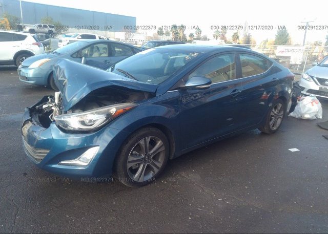 из сша 2014 HYUNDAI ELANTRA KMHDH4AH0EU066050