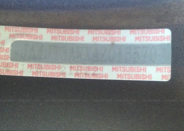 JA4JT3AWXAZ016570 2010 MITSUBISHI OUTLANDER