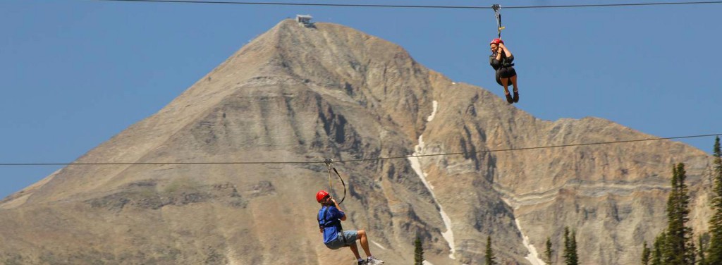 Ziplining at Big Sky Montana