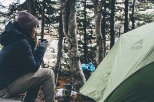 woman camping | Pixabay