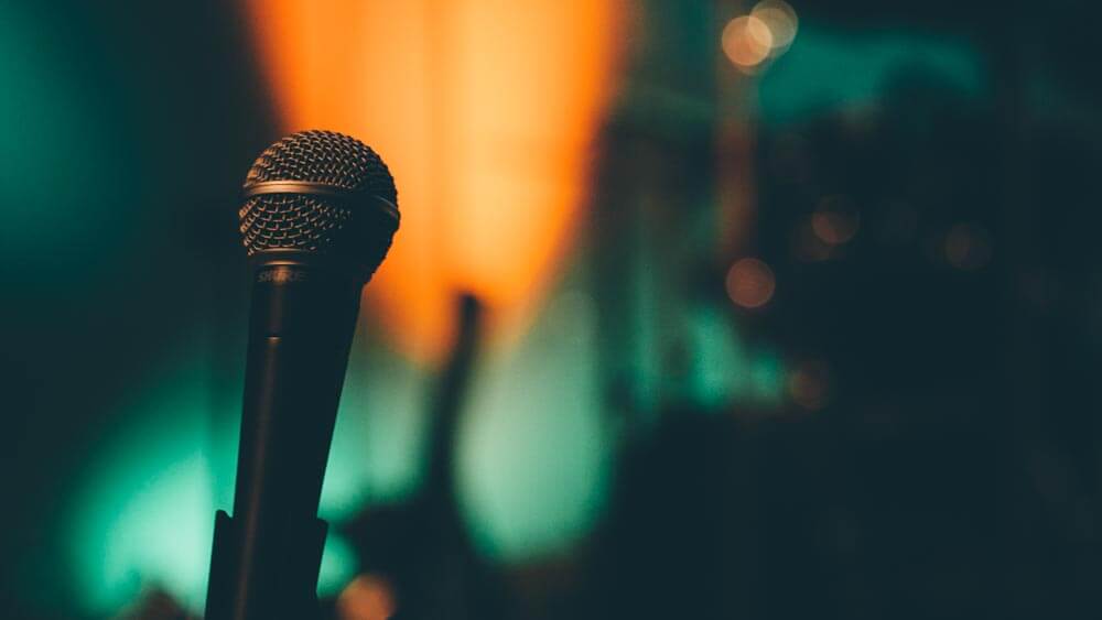 microphone stock photo