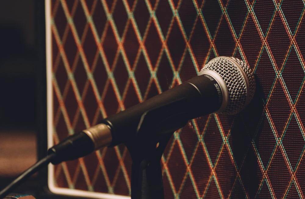 mic amp stock photo