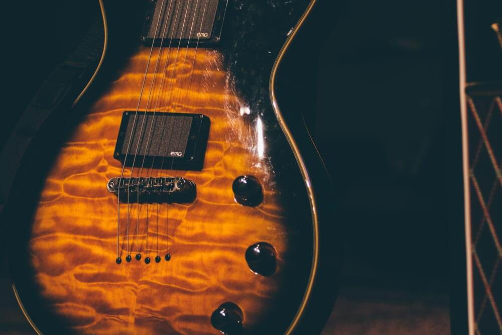 electric guitar stock photo
