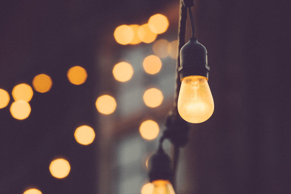 outdoor lights stock photo