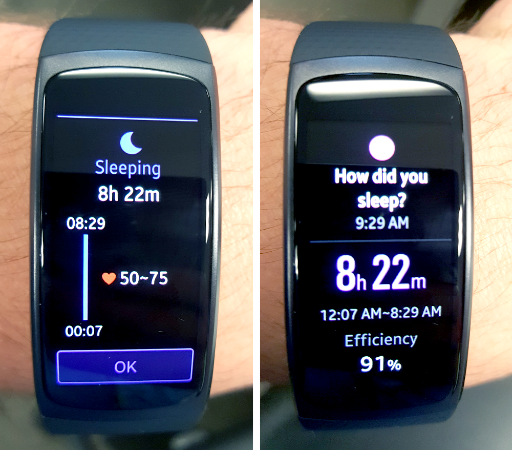 samsung gear fit2 pro sleep tracking