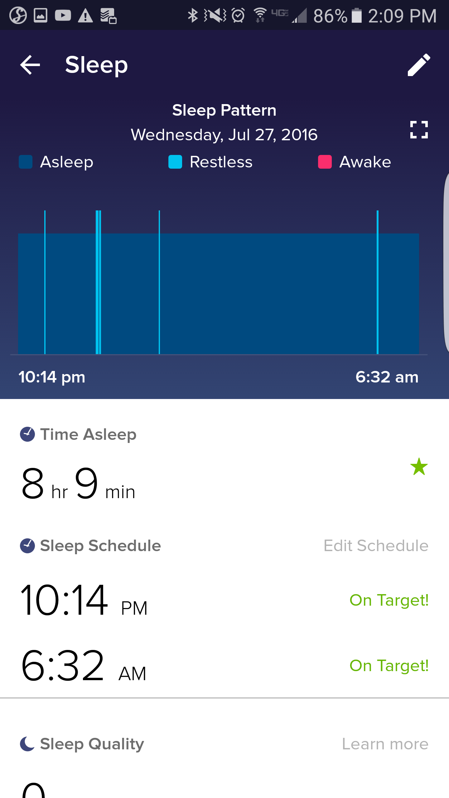 not getting enough deep sleep fitbit