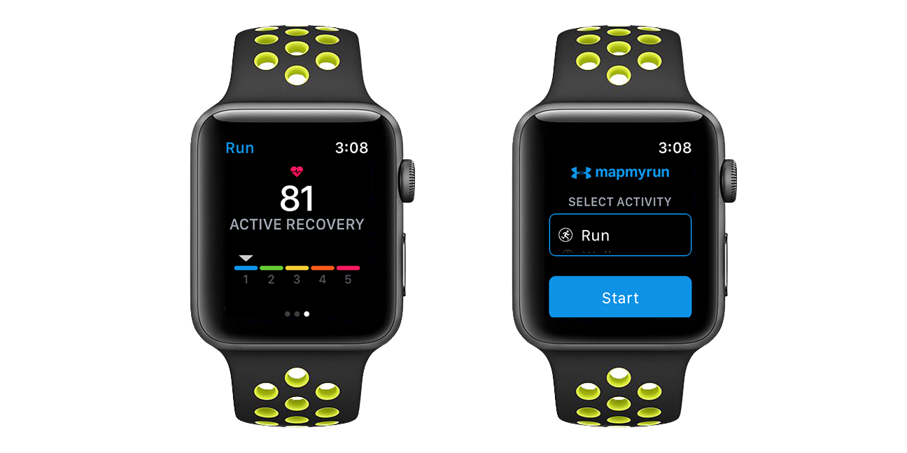 apple watch and map my run