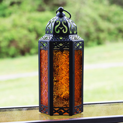 Amber Candle Lantern