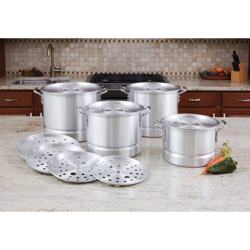 Wholesale 12pc Aluminum Steamer Stockpot Set Buy Wholesale Cookware