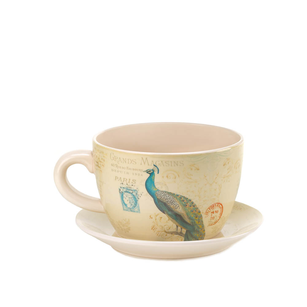 Wholesale Peacock Teacup Planter Buy Wholesale Garden Planters