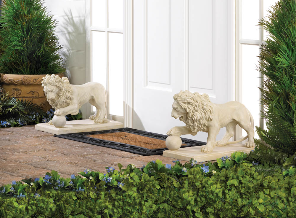 Wholesale Regal Lion Statue Duo Buy Wholesale Garden Statues