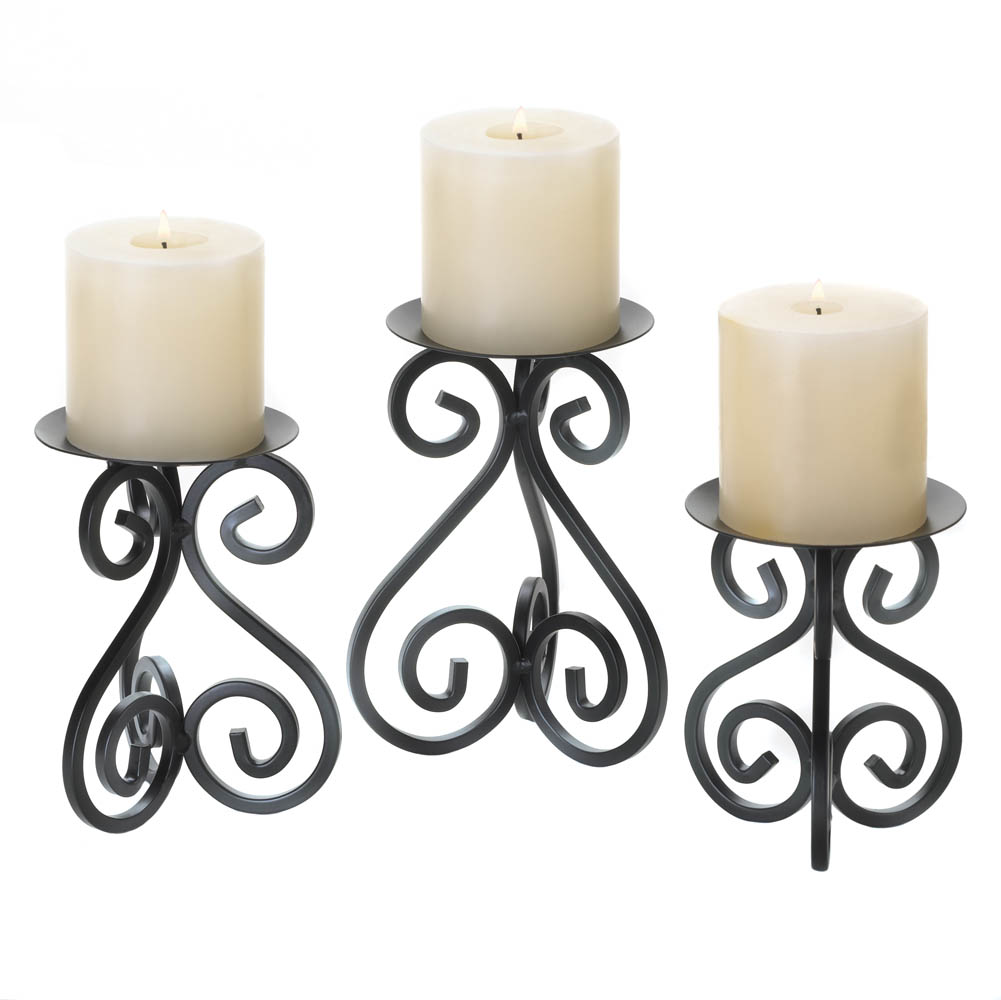 Wholesale Scrollwork Candle Stand Trio Buy Wholesale Candle Holders