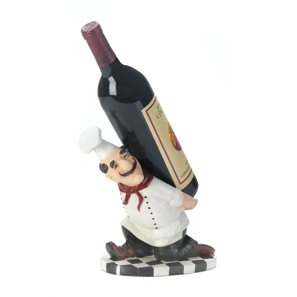 Wholesale Italian Chef's Back Wine Holder Buy Wholesale Wine Decor