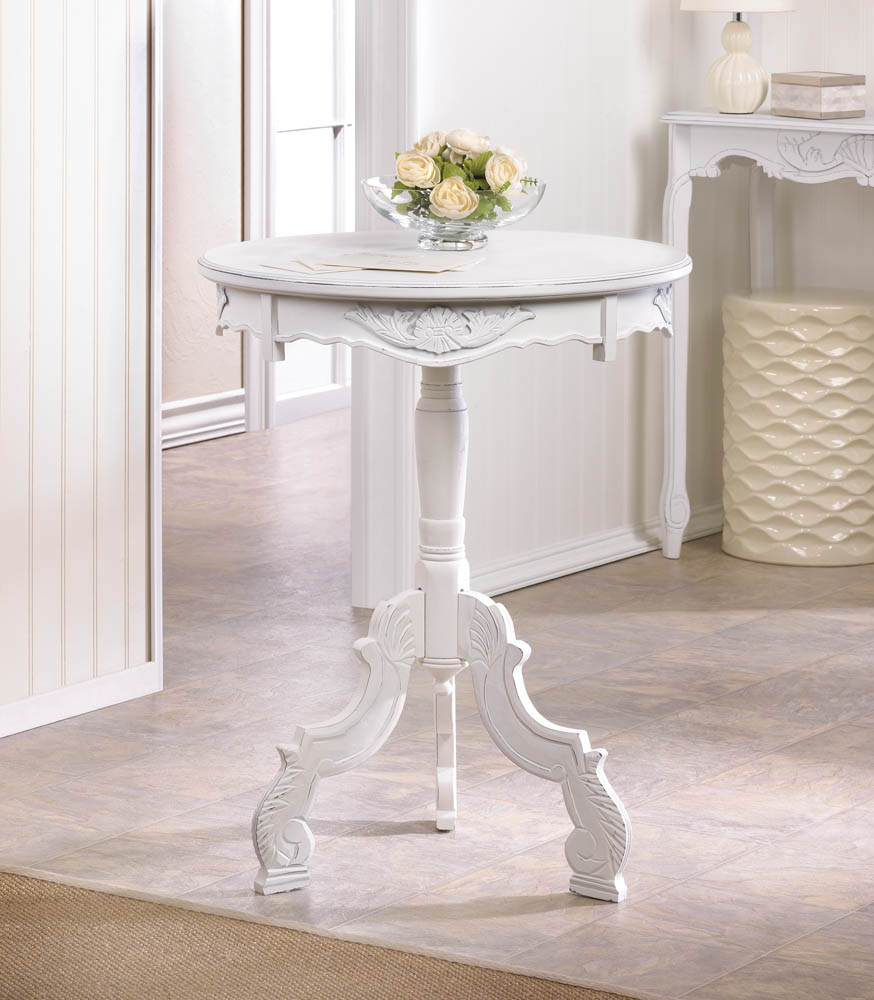 Wholesale Distressed White Wood Round Table - Buy Wholesale Tables