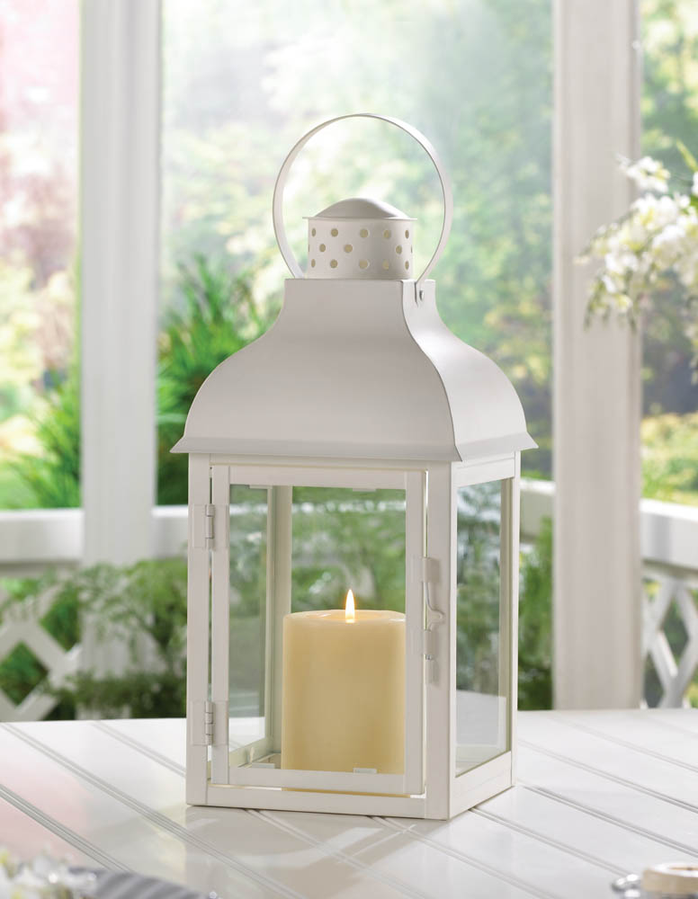 Wholesale Gable Large White Lantern Buy Wholesale Candle