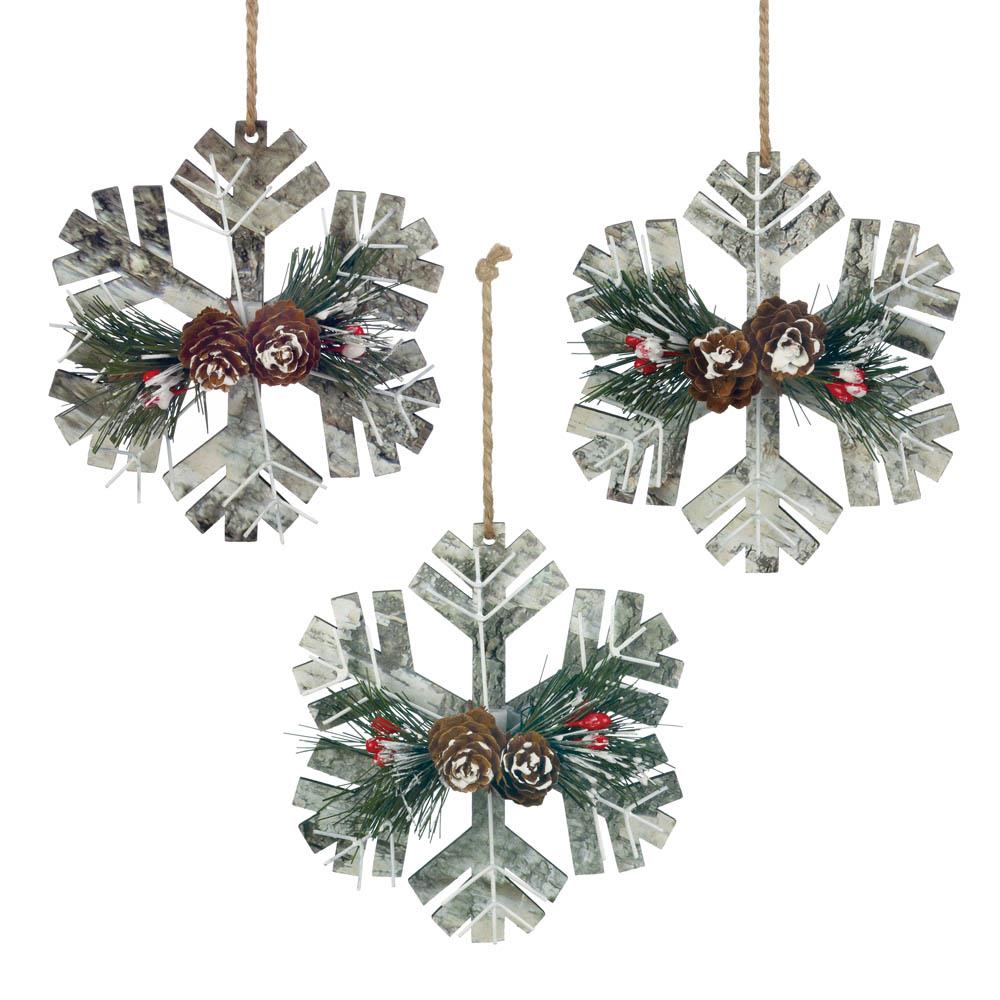 wholesale rustic snowflake ornament trio buy wholesale wholesale rustic snowflake ornament trio buy wholesale