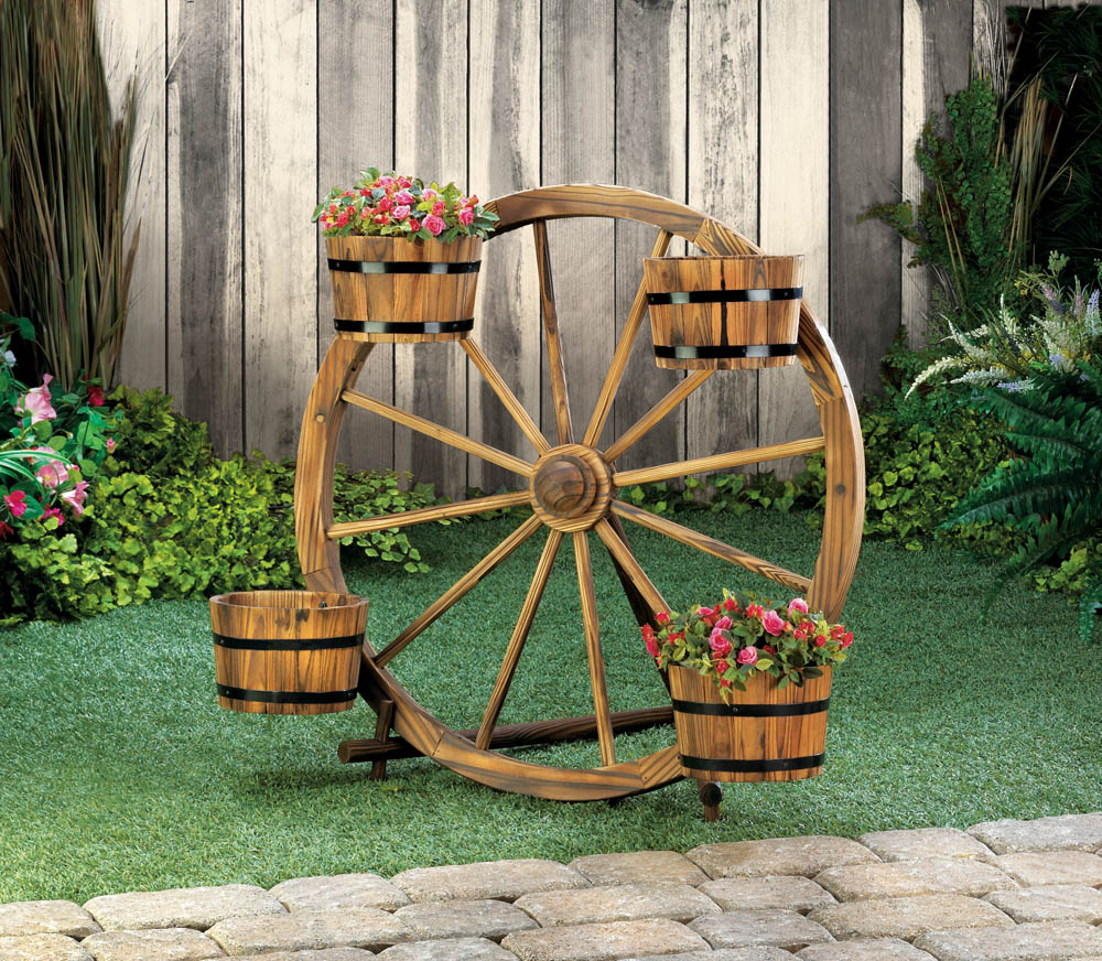 Wholesale Wagon Wheel Barrel Planter Display Buy Wholesale Garden