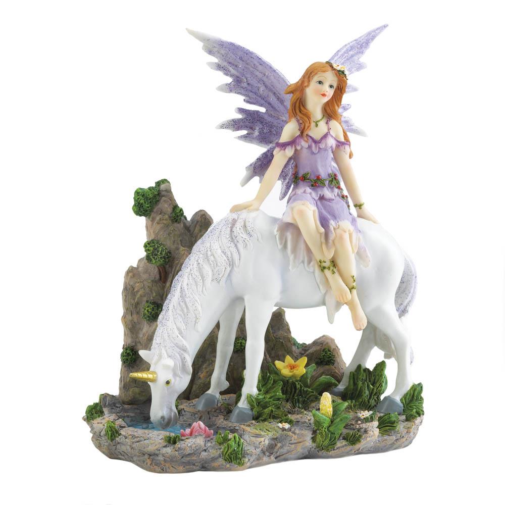 Wholesale Lavender Fairy And Unicorn Figurine Buy Wholesale Mythical