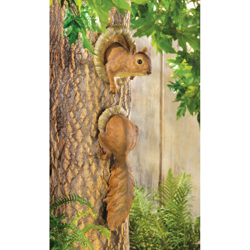 Wholesale Woodland Squirrel Tree Decor Buy Wholesale Garden Decor