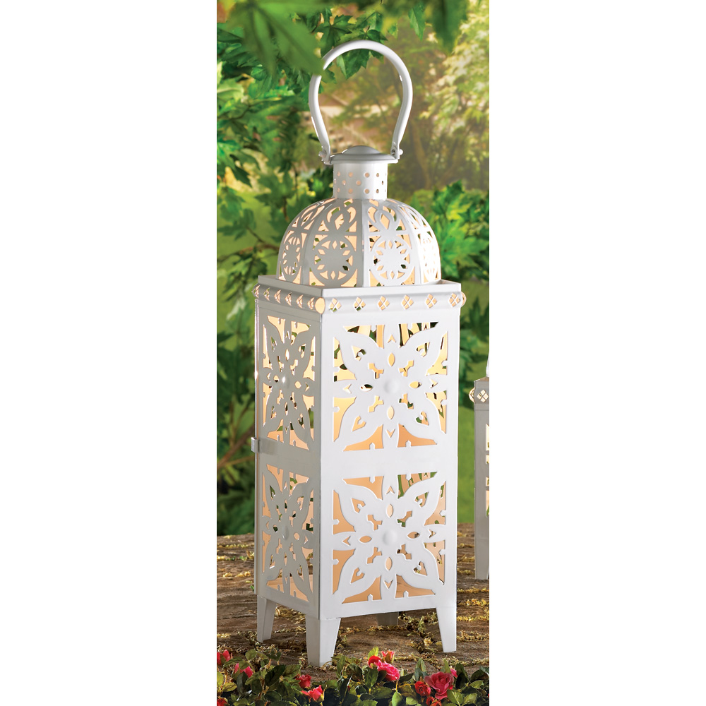 Wholesale GiantSize White Medallion Lantern Buy Wholesale Candle