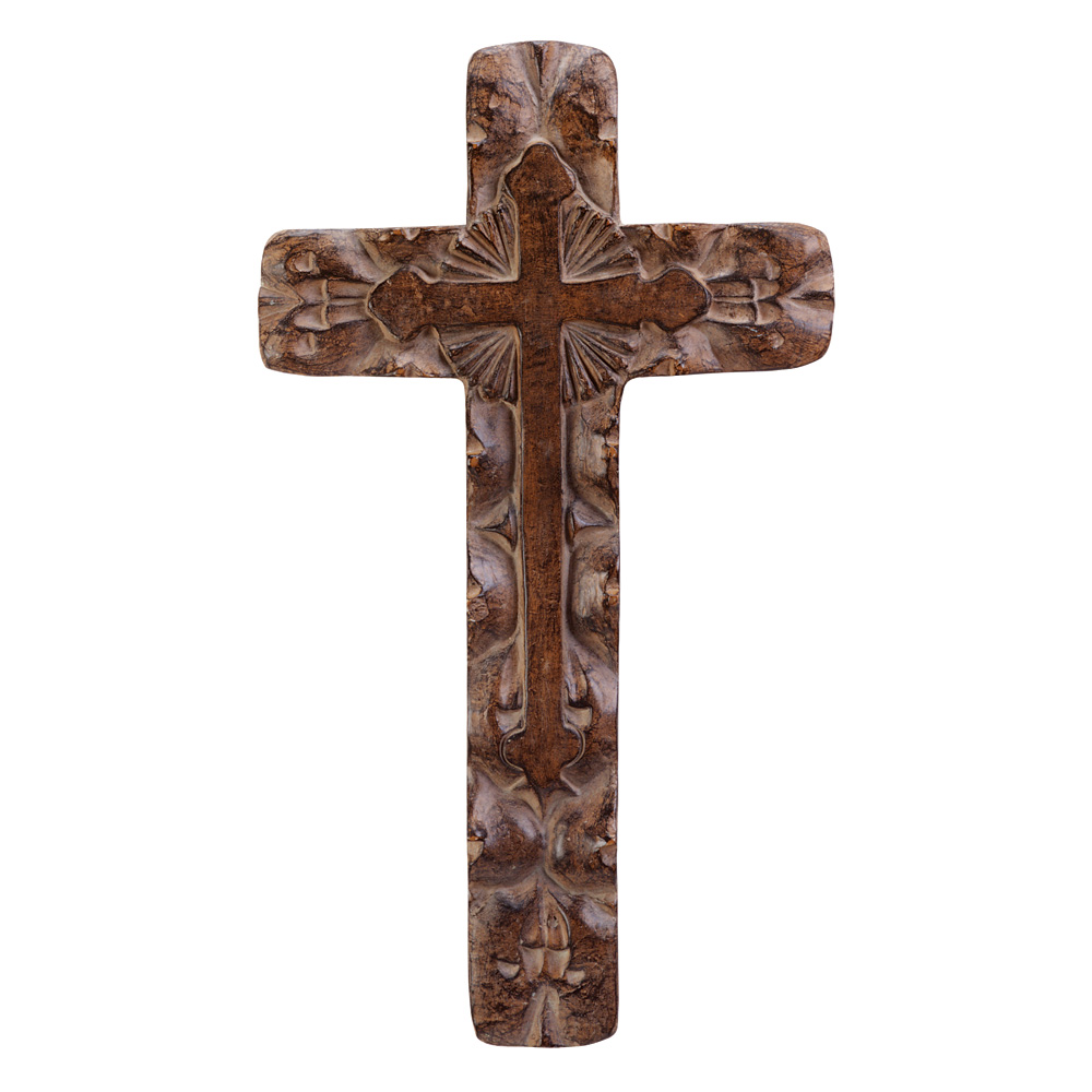 Wholesale Carved AntiqueFinish Wall Cross Buy Wholesale Crosses