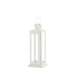 Small Cutout Stars White Lantern