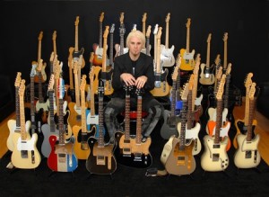 Guitarist John 5 with his collection