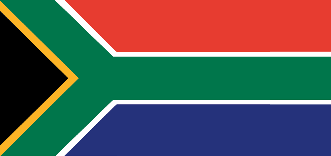South Africa Flag - international numbers