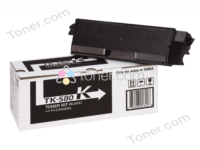 Kyocera 1t02kt0nl0 ''tk-580k'' cartouche toner, couleur Noir, pour imprimante fs-c5150dn (632983017289)