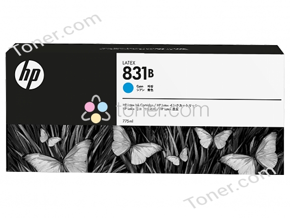 HP CZ689A HP 831B LATEX INK CARTRIDGE CYAN 775ML Ink Cartridge