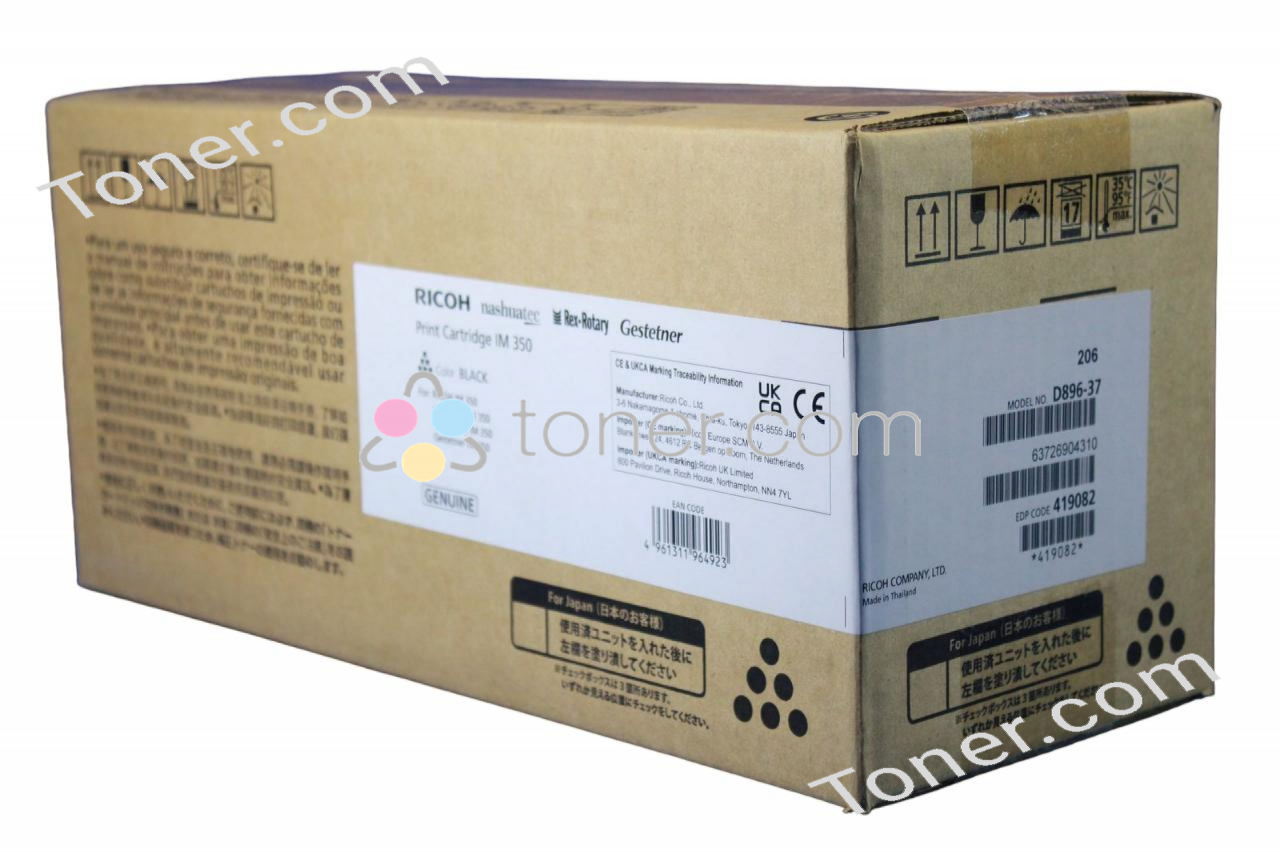 Ricoh 419082,D89637,D896-37 RICOH IM 350 TONER CARTRIDGE BLACK 