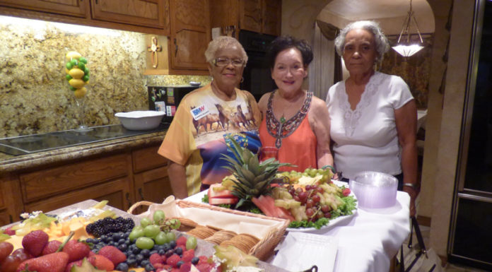 SMW welcomes new member at her birthday party, Diane Woofter