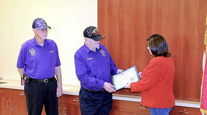 Richard Keirn is awarded the Nevada Governor’s Volunteer Recognition Certificate