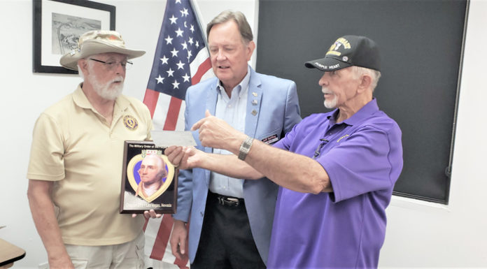 Las Vegas Purple Heart Chapter 711 check presentation