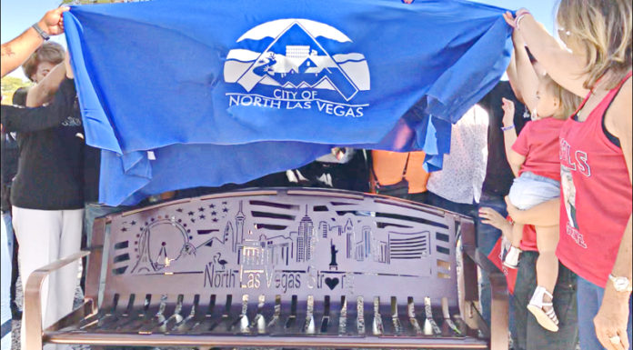 CITY OF NORTH LAS VEGAS HONORS OCTOBER 1 VICTIMS WITH MEMORIAL BENCH