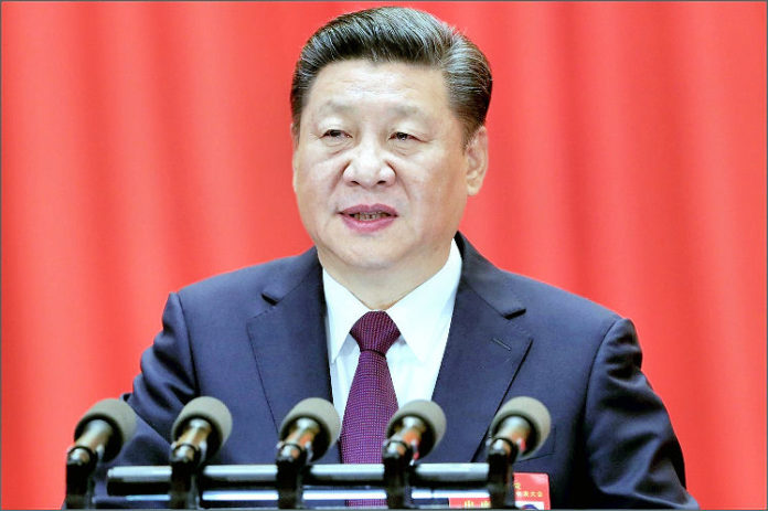 Xi Jinping delivers a report to the 19th National Congress of the Communist Party of China (CPC) on behalf of the 18th Central Comm