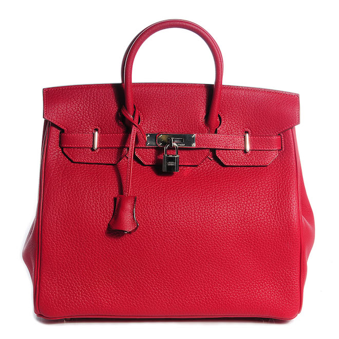Red HERMES-fashionphile viva glam magazine luxury bag resale