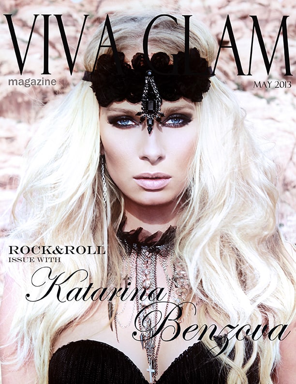 katarina benzova on the cover of viva glam magazine