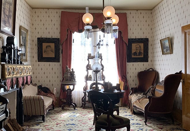 historic-whaley-house-interview-americas-most-haunted-house-dean-glass-malorie-mackey-parlor-living-room