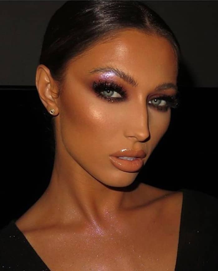 brow bone highlight makeup looks
