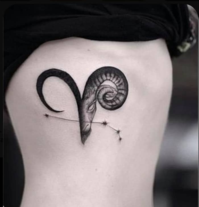 cute zodiac signs tattoo for women