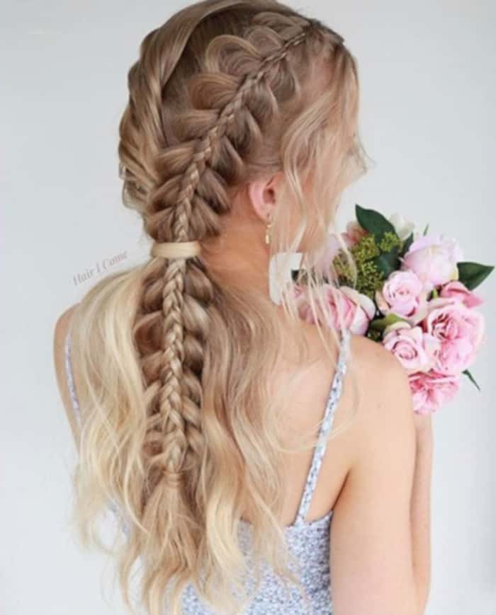 romantic braided hairstyles for valentine's day