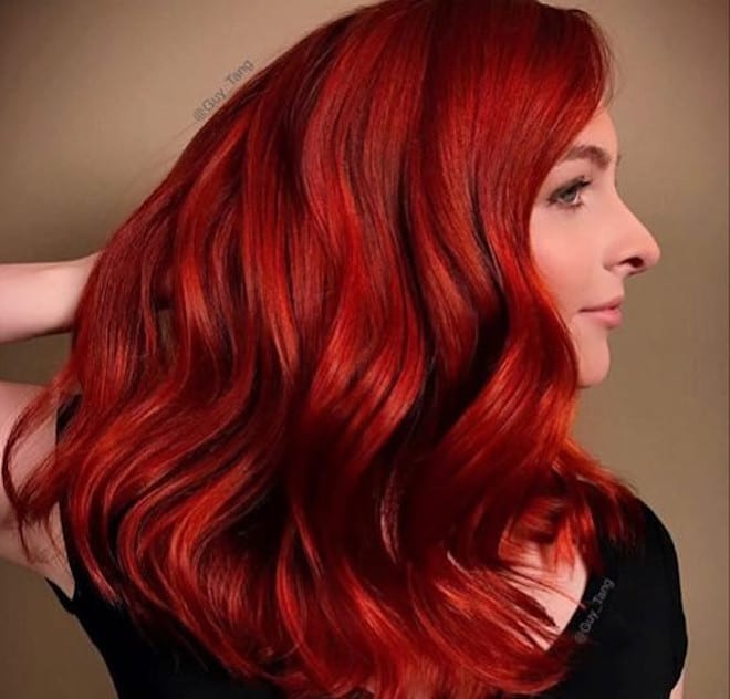 which to try hair color based on your zodiac - aries red