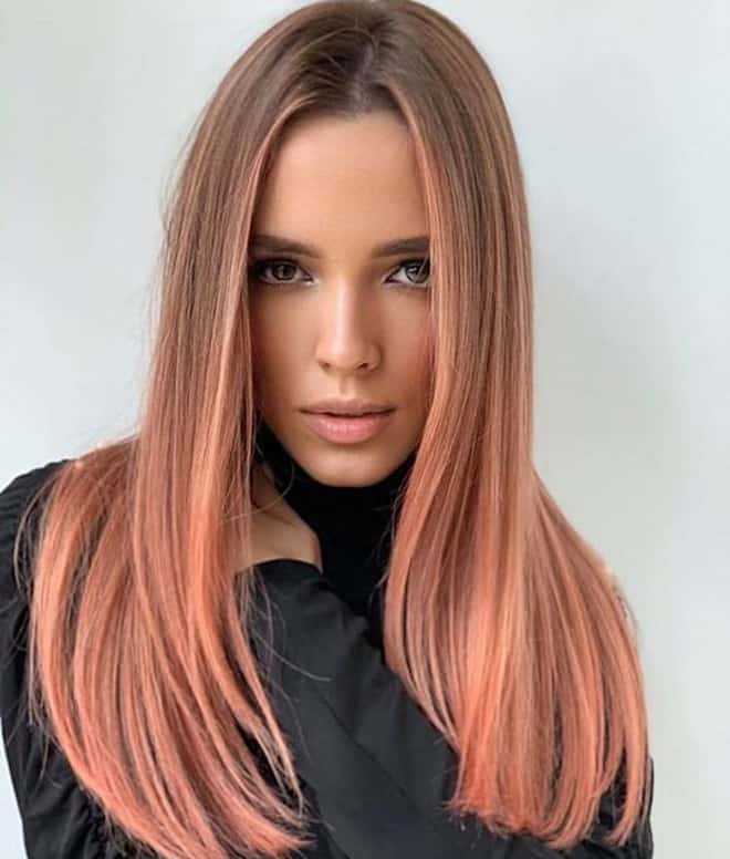 living coral hair color ideas for summer