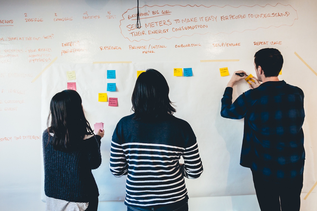 Product Roadmapping The team prioritizing features for the next scope of work