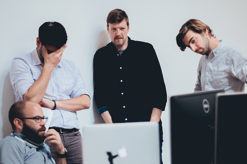 Yetis crowd around a bad creative brief Yetis crowd around a bad creative brief