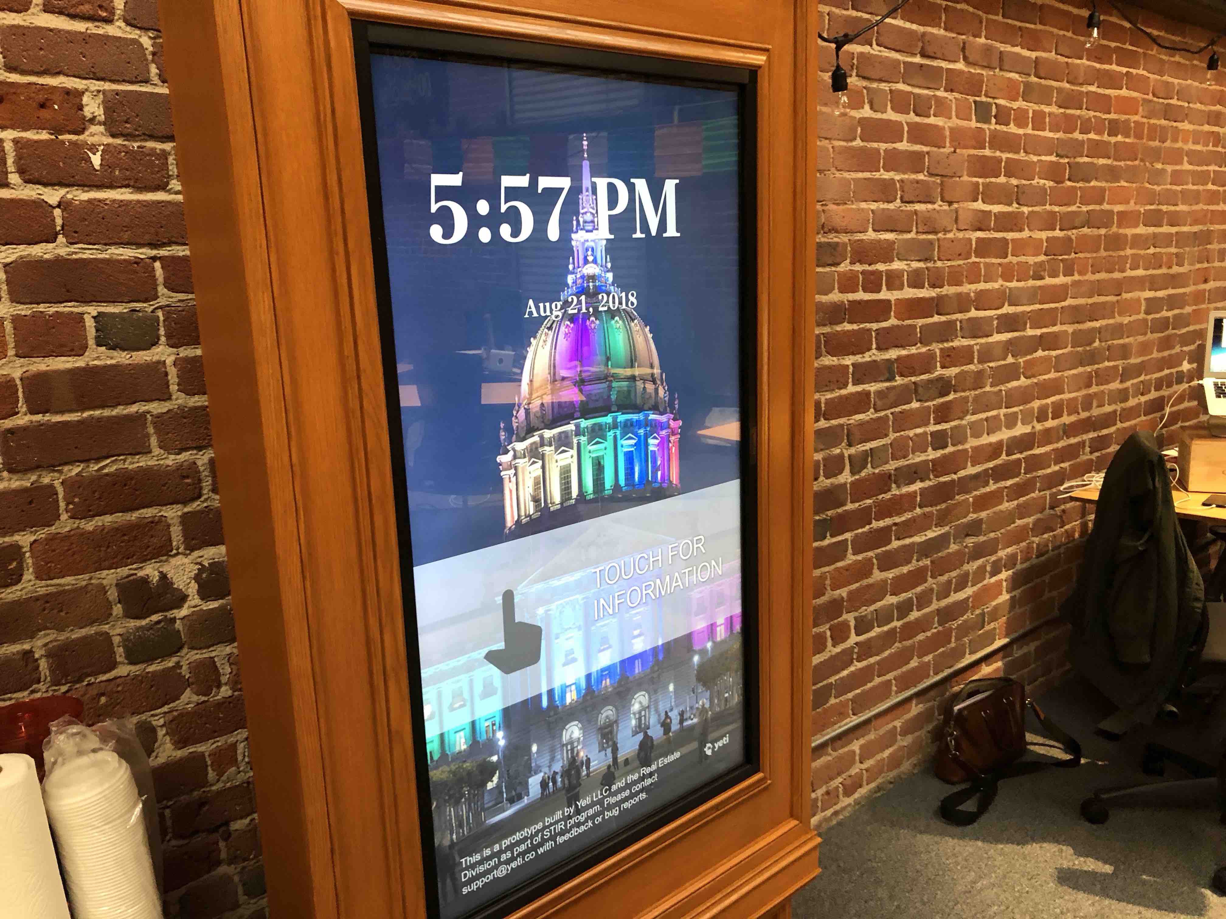 A kiosk in all its glory