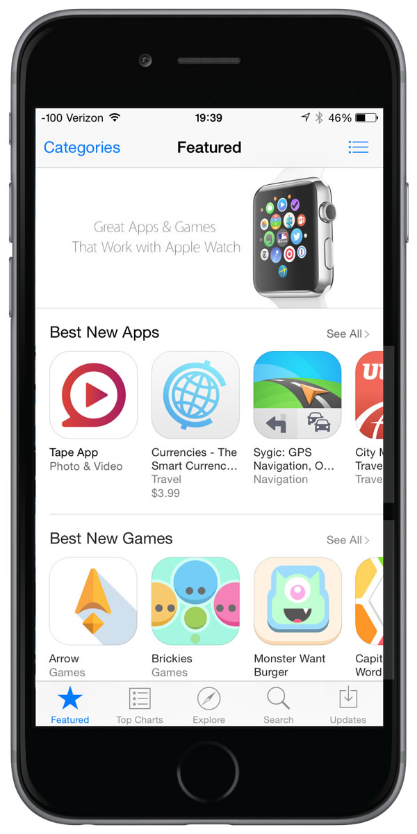 App Store's Best New Apps: Tape Tape App being featured as a Best New App in the App Store.